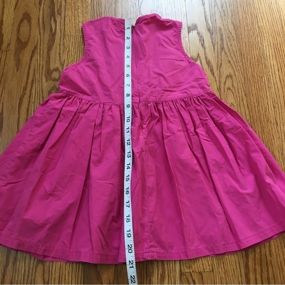 Fuchsia Pink Toddler Little Girls Sleeveless Fit & Flare Gray shift Dress - Picture 14 of 16